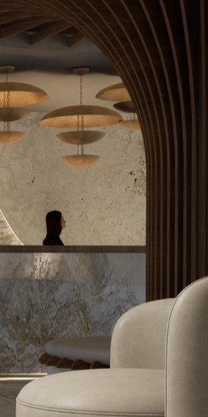 Hotel Lobby by GK SKIADOPOULOS architects in Rhodes Greece