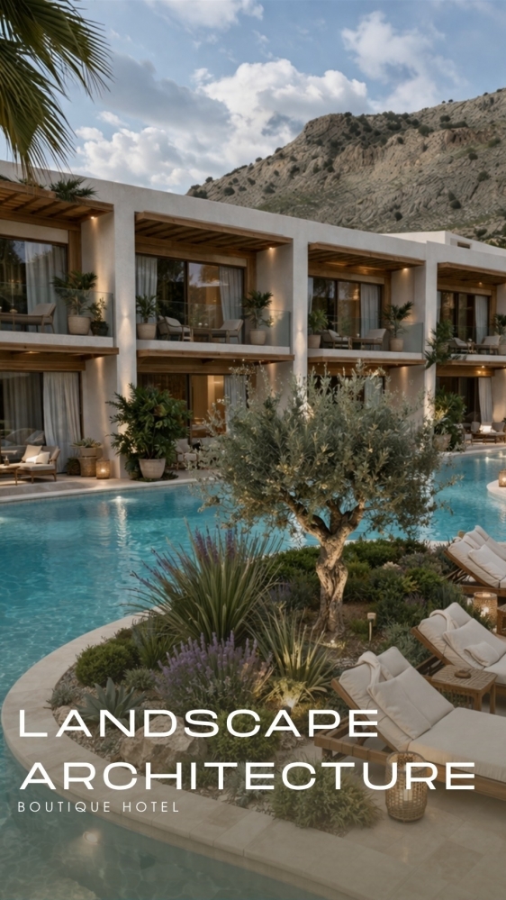 BOUTIQUE HOTEL LANDSCAPE ARCHITECTURE