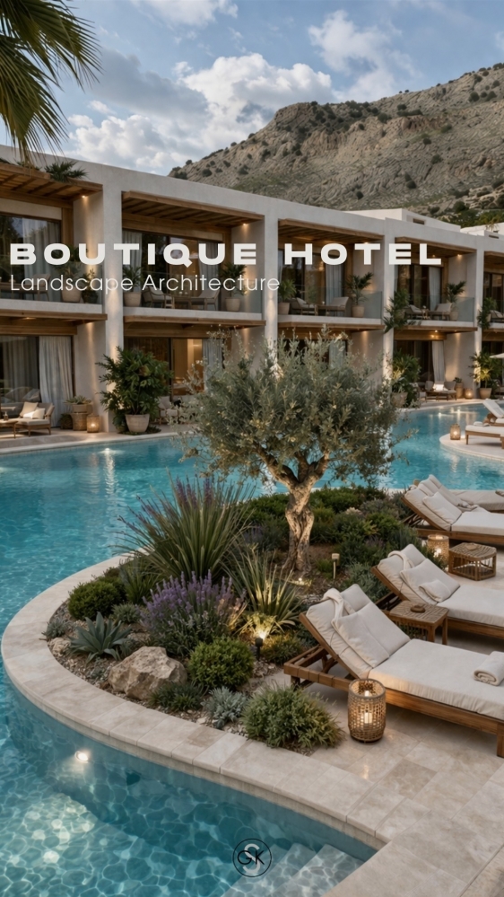 BOUTIQUE HOTEL LANDSCAPE ARCHITECTURE
