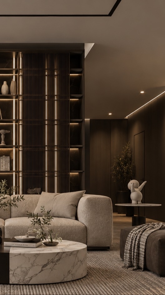 Sophisticated Modern Living Room 🖤✨ in Manila, Philippines.