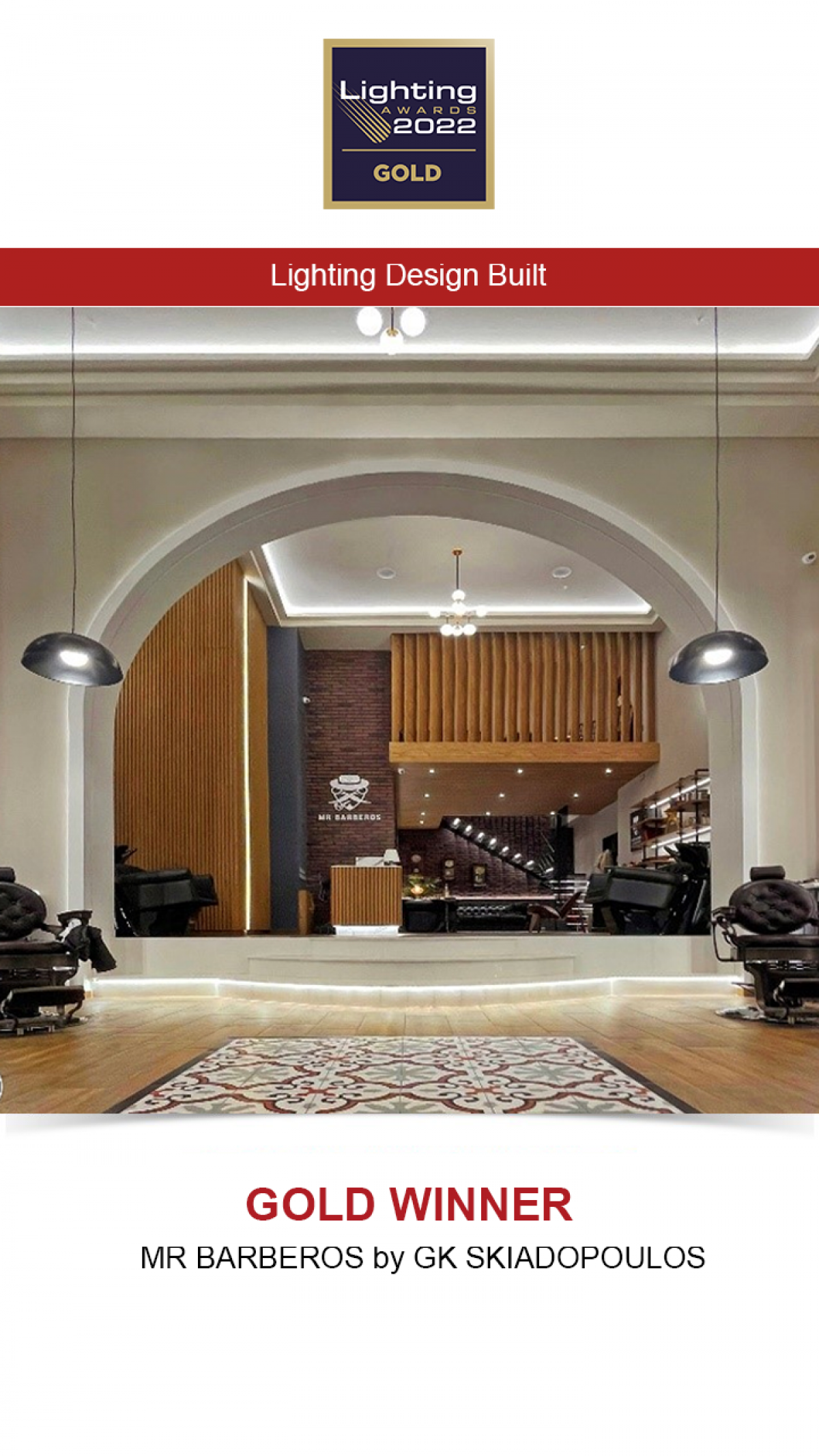 Mr. Barberos – Lighting Awards 2022 Gold