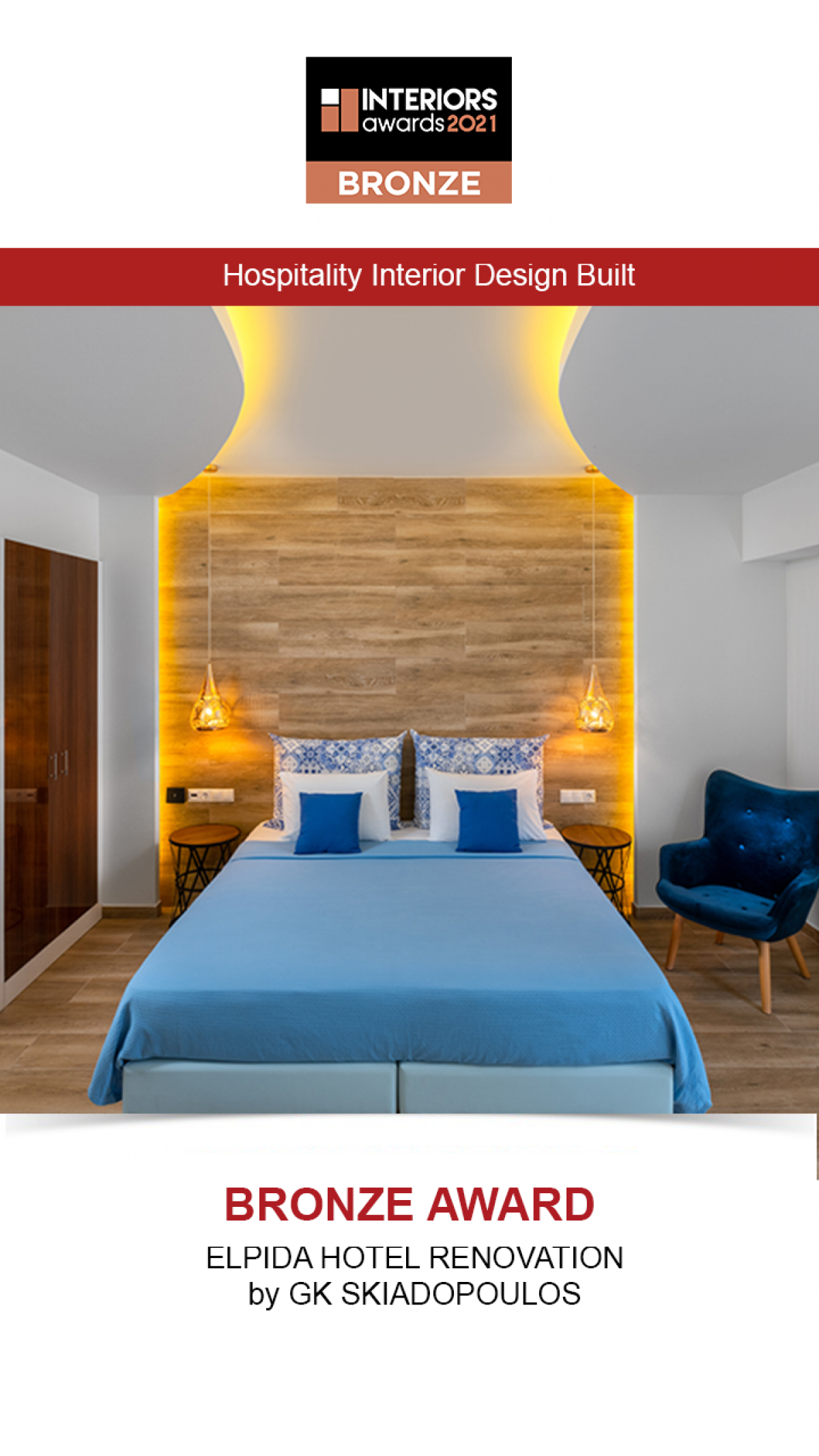 Elpida Hotel – Interiors Awards 2021 Bronze