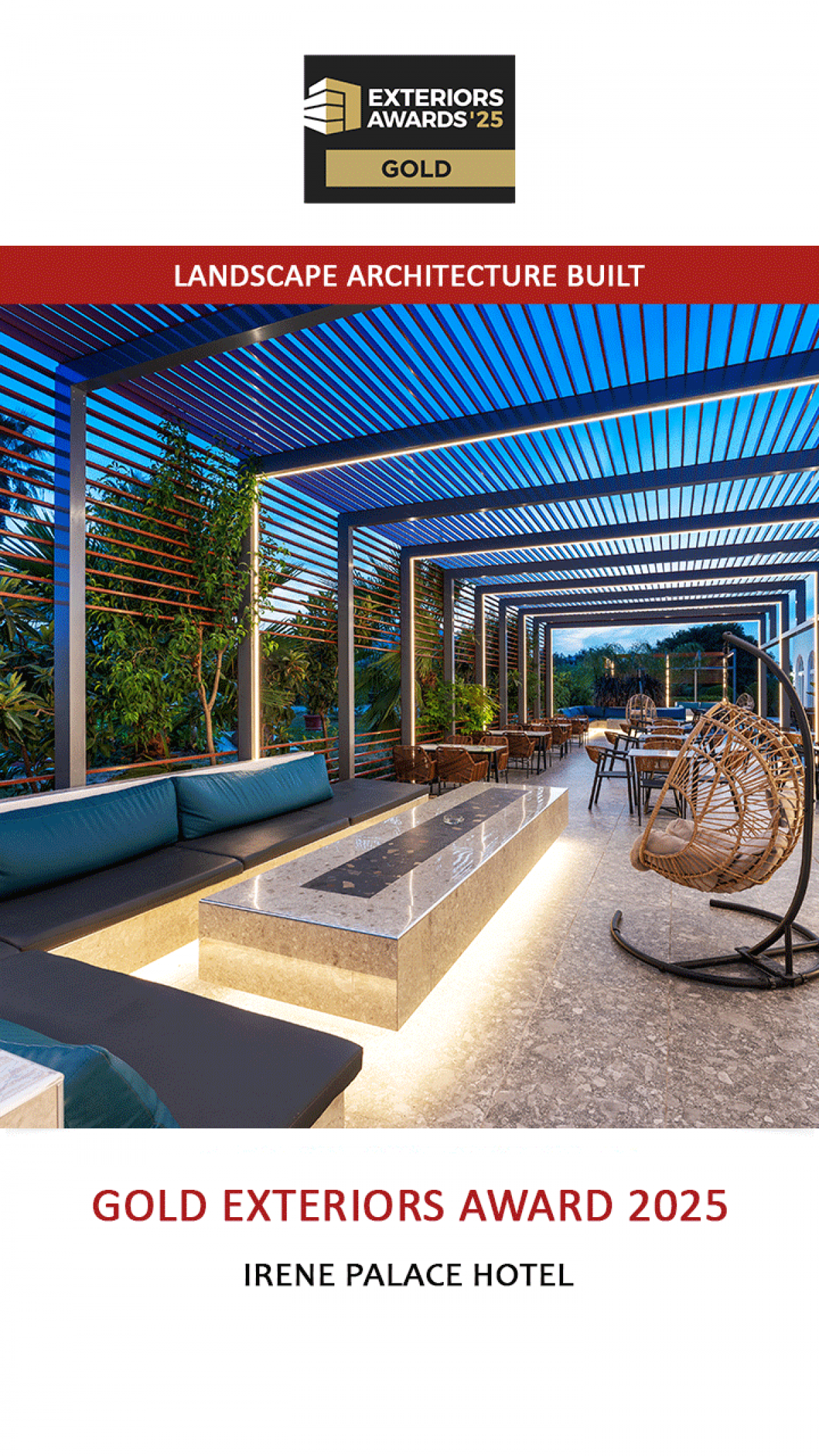 Irene Palace – Exterior Awards 2025 Gold