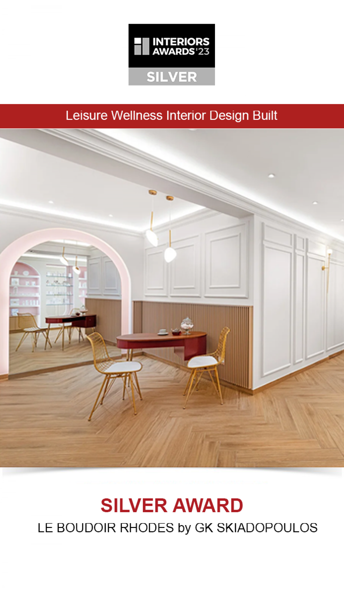 Le Boudoir – Interiors Awards 2023 Silver