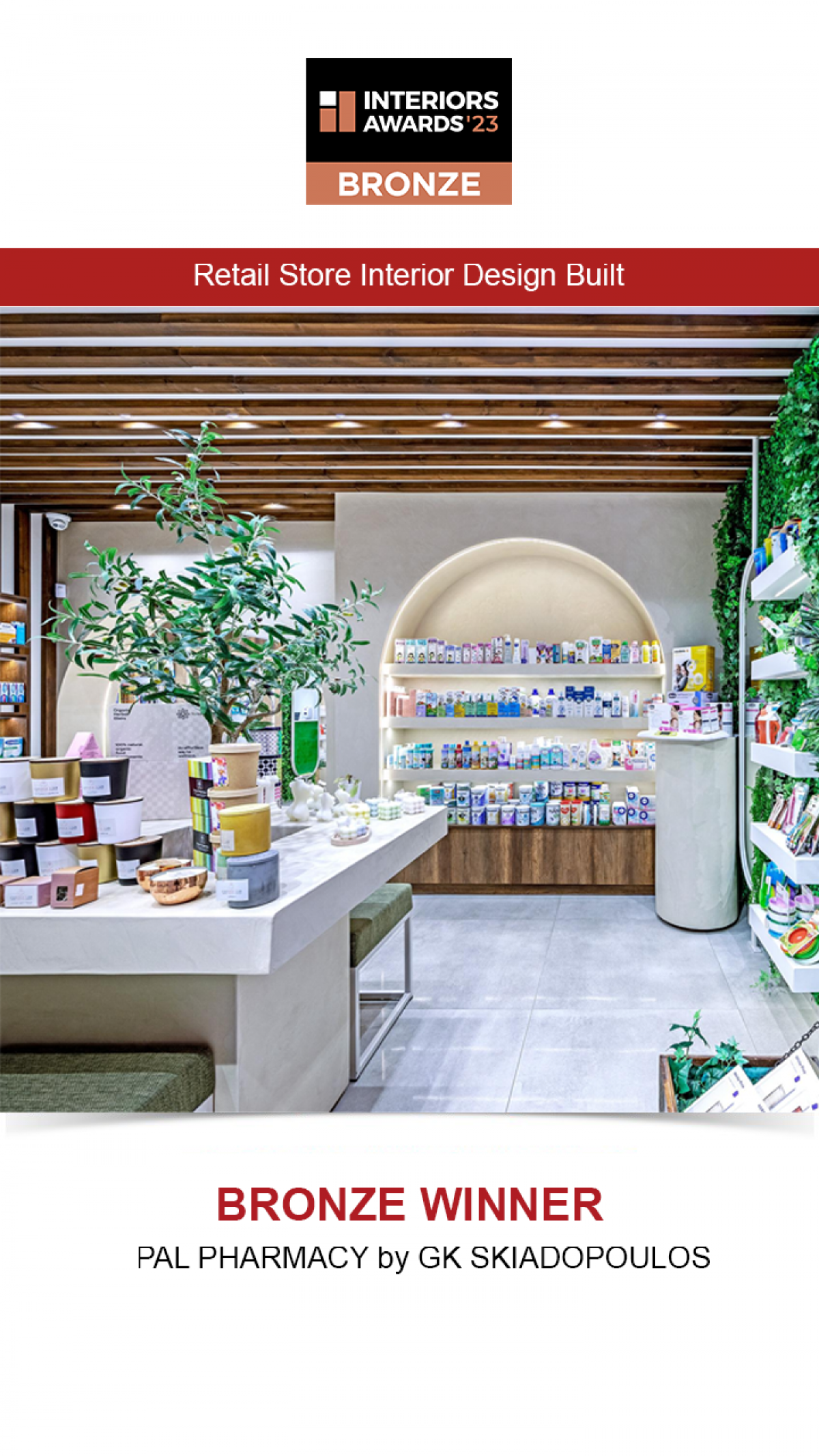 Pal Pharmacy – Interiors Awards 2023 Bronze